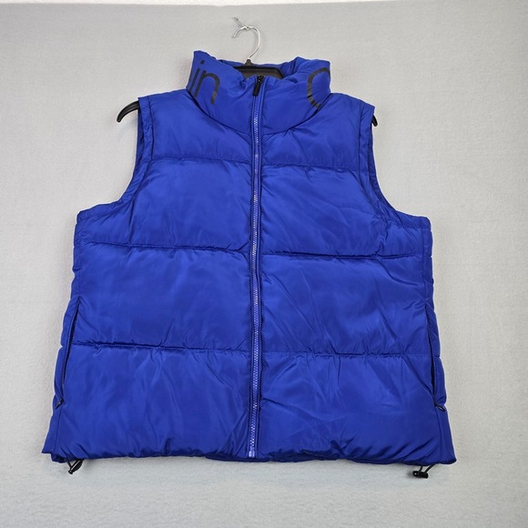 Calvin Klein Jackets & Blazers - Calvin Klein Blue Puffer Vest Women's Large Quilted Full Zip Lightweight Vest